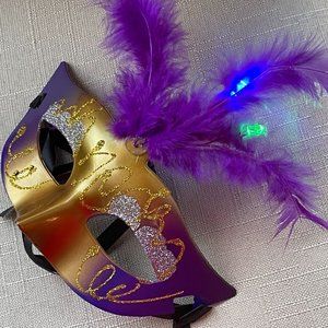 Halloween Mask Light Up Party Eye Masquerade Fancy Party Mask Women Mask